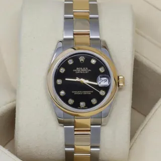 Rolex Datejust 178243-0051 Yellow Gold$Steel Black