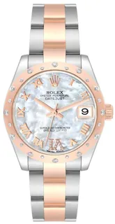 Rolex Datejust 31 178341-0014 Rose gold and Stainless steel White