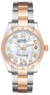 Rolex Datejust 31 178341-0014 Rose gold and Stainless steel White