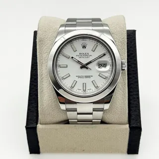 Rolex Datejust II 116300-0003 Stainless steel White