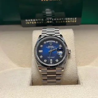 Rolex Day-Date 36 128239-0023 White gold