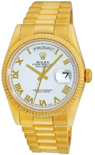 Rolex Day-Date 36 18238 Yellow gold White