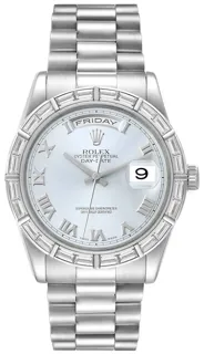 Rolex Day-Date 36 118366 Platinum Ice Blue