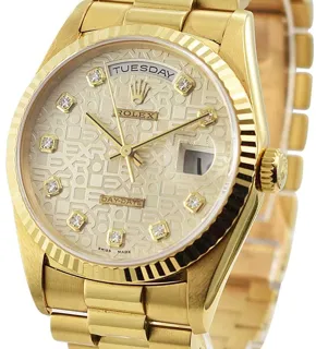 Rolex Day-Date 36 18238 Yellow gold Champagne