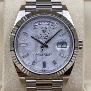 Rolex Day-Date 40 228239-0055 White gold Gray