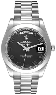 Rolex Day-Date II 218206-0003 Platinum Black