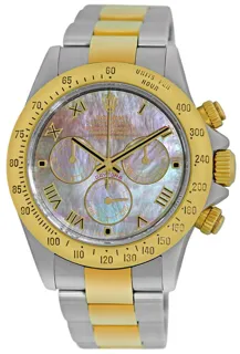 Rolex Daytona 116523 Yellow Gold$Steel Tahitian Mother-of-Pearl