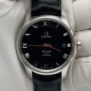 Omega De Ville 431.13.41.21.01.001 Steel Black