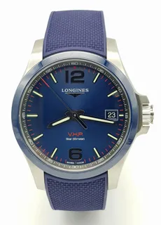 Longines Conquest V.H.P. Stainless steel Blue