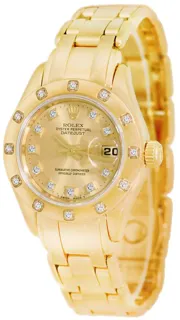 Rolex Pearlmaster 69318 Yellow gold Champagne