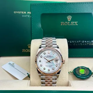 Rolex Datejust 126231-0021 Rose gold and Stainless steel White