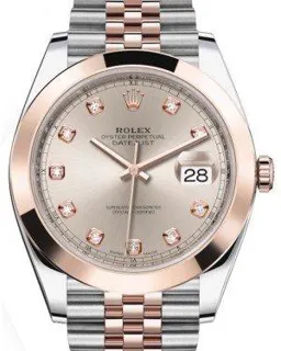 Rolex Datejust 41 126301 Rose gold and Stainless steel Gray