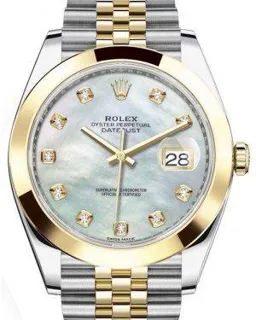 Rolex Datejust 41 126303 Yellow gold and Stainless steel White