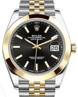 Rolex Datejust 41 126303 Yellow gold and Stainless steel Black