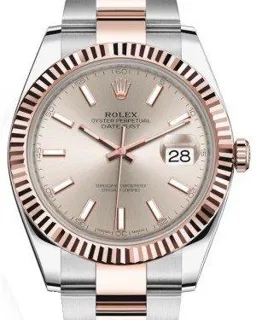 Rolex Datejust 41 126331 Rose gold and Stainless steel Gray