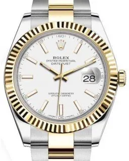 Rolex Datejust 126333-WHTSO Yellow gold and Stainless steel White