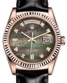 Rolex Day-Date 36 118135 Rose gold Black