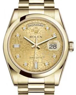 Rolex Day-Date 36 118208 Yellow gold