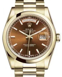 Rolex Day-Date 36 118208 36mm Yellow gold