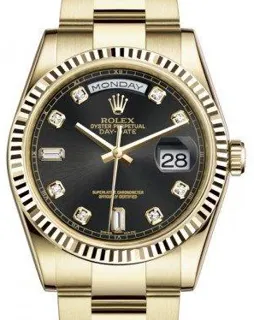 Rolex Day-Date 36 118238 Yellow gold Black