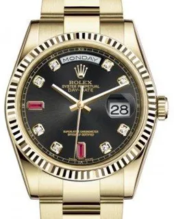 Rolex Day-Date 36 118238 Yellow gold Black