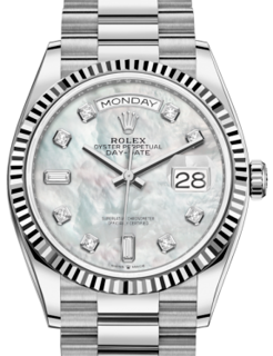 Rolex Day-Date 36 128239 White gold White