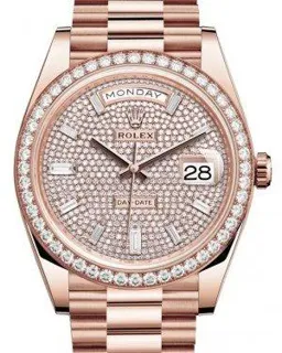 Rolex Day-Date 40 228345RBR Rose Gold$Diamonds