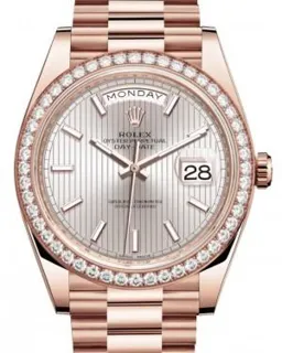 Rolex Day-Date 40 228345RBR Rose Gold$Diamonds Gray