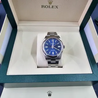 Rolex Oyster Perpetual 124300-0003 Stainless steel Blue