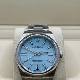 Rolex Oyster Perpetual 124300-0006 Stainless steel Turquoise