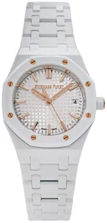 Audemars Piguet Royal Oak 77350CB.OO.1266CB.01 White ceramic Silver