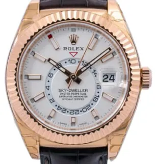 Rolex Sky-Dweller 326135-0006 Rose gold White