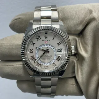 Rolex Sky-Dweller 326939-0001 White gold White