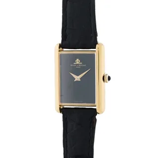 Baume & Mercier Tank 37077 23mm Yellow gold Black