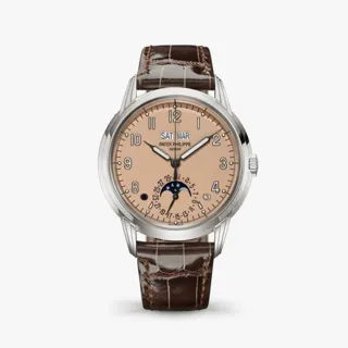 Patek Philippe Perpetual Calendar 18k white gold Salmon