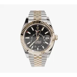 Rolex Sky-Dweller 336933 Stainless steel and 18k yellow gold Black