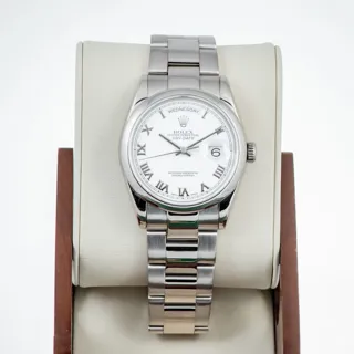 Rolex Day-Date 118209 36mm White gold White