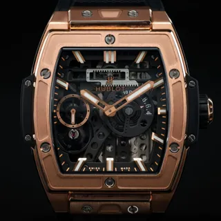 Hublot 614.OX.1180.RX 45mm Yellow gold Skeletonized