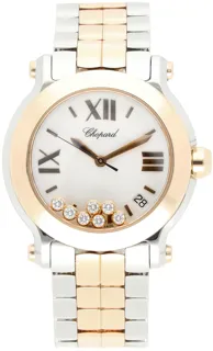 Chopard Happy Sport 278488-9001 Yellow gold and Stainless steel White