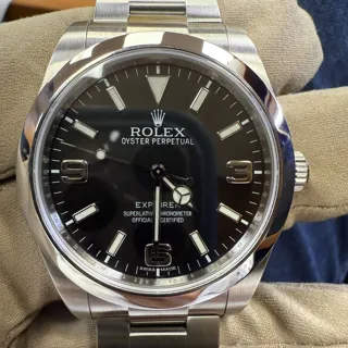 Rolex Explorer 214270-0001 Stainless steel Black