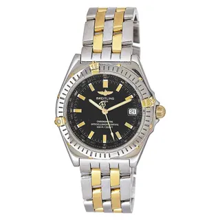 Breitling 719925 Yellow gold and Stainless steel Black