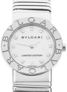 Bulgari Tubogas 26mm Stainless steel Mop$Diamonds