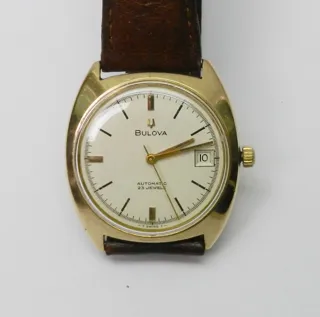 Bulova 35mm 9ct Gold