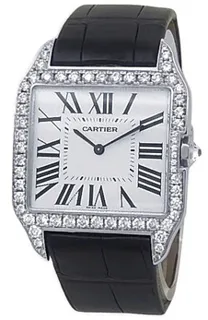 Cartier Santos Dumont WH100651 18k white gold Silver