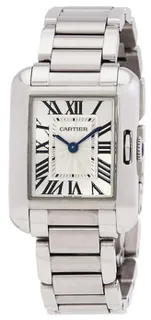 Cartier Tank Anglaise W5310022 Stainless steel Silver Flinqué