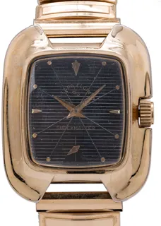 Elgin Shock Master 4640 29mm Gold-plated Black