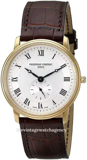 Frédérique Constant Slimline FC-235M4S5 brushed/polished steel Golden