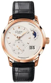 Glashütte PanoMaticLunar 1-90-02-45-35-05 40mm Red gold Silver