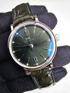 IWC Portofino Automatic IW357405 34mm Stainless steel Green