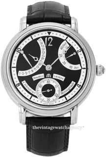 Maurice Lacroix Masterpiece Calendrier Retrograde MP7068-SS001-390 Stainless steel Black